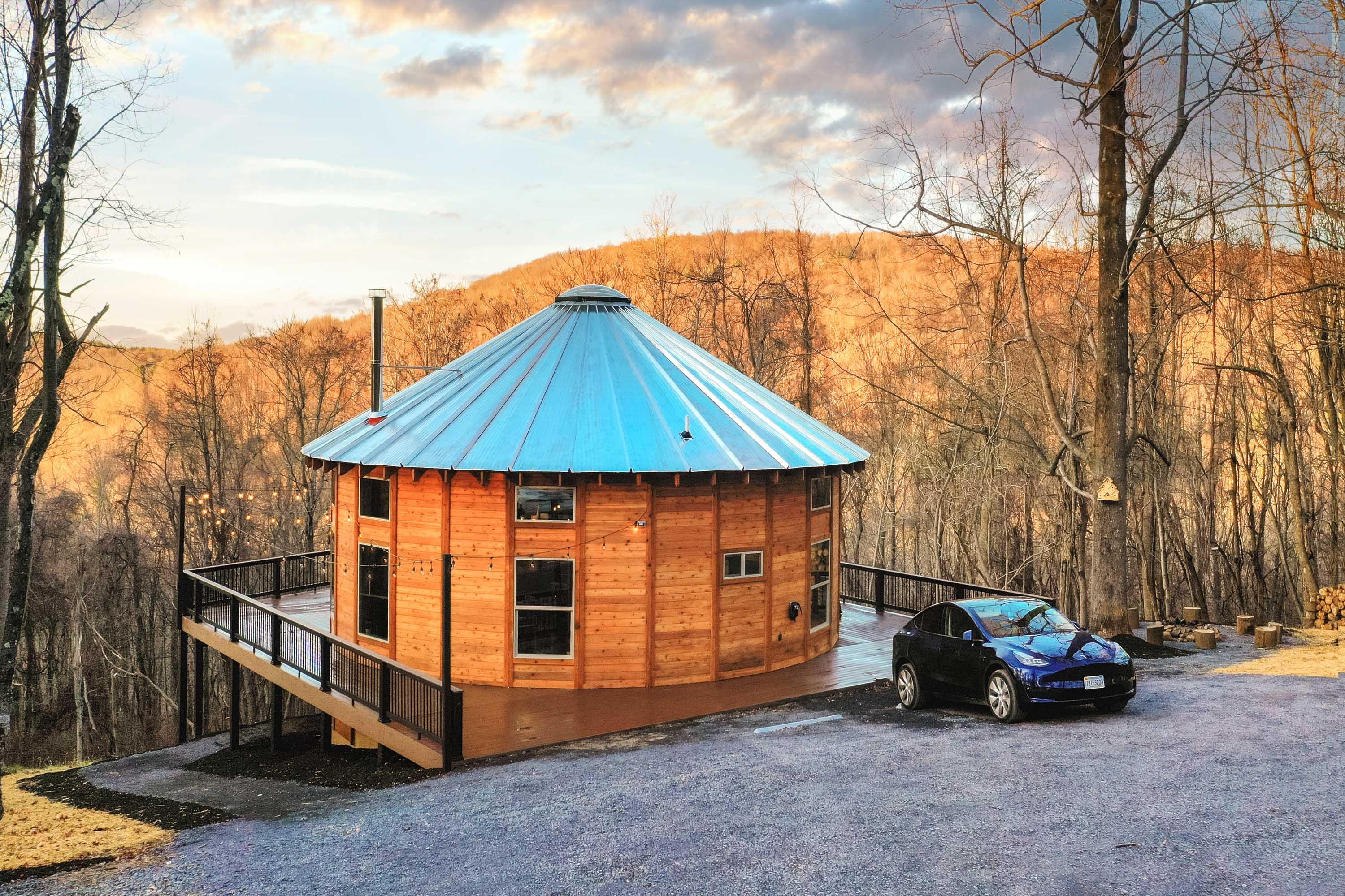 Wood yurt kits top